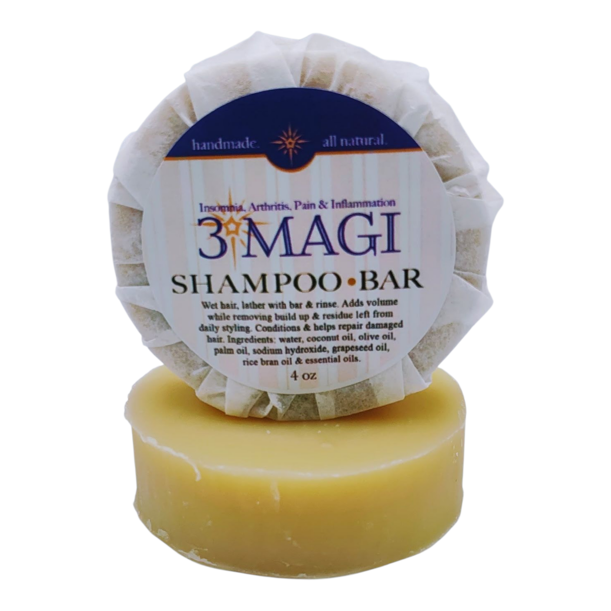 Frankincense Myrhh Cinnamon Bark Shampoo Bar