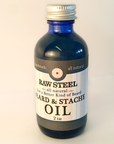 Raw Steel | Beard & Stache Oil 2oz image 1