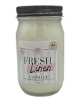 Fresh Linen 15oz Jar Candle 120 Hour Burn Time