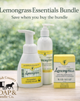 Lemongrass Essentials Bundle – Natural Lemongrass Soap, Lotion & Foaming Hand Soap