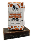 Purple Pastures beef tallow soap – handmade pumpkin scented grass fed bar soap
