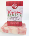 Peppermint Bark | Seasonal Bar Soap 4oz | HOLIDAY SCENT image 0