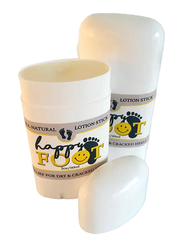 Natural lotion stick for cracked heels, dry feet, knees and elbows