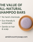 Charcoal Shampoo Bar – Deep Cleansing & Detox | Amish Country Soap