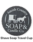 Shave Soap Travel Cup with Screw-Top Lid