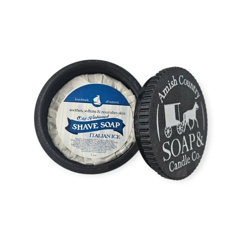 Shave Soap Travel Cup with Screw-Top Lid