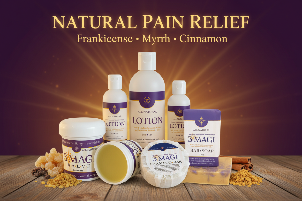 3 Magi Natural Pain Relief Collection Poster