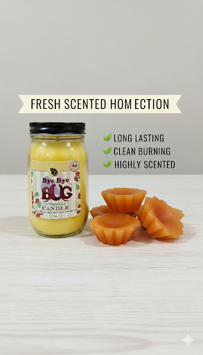 handpoured jar candles and melts