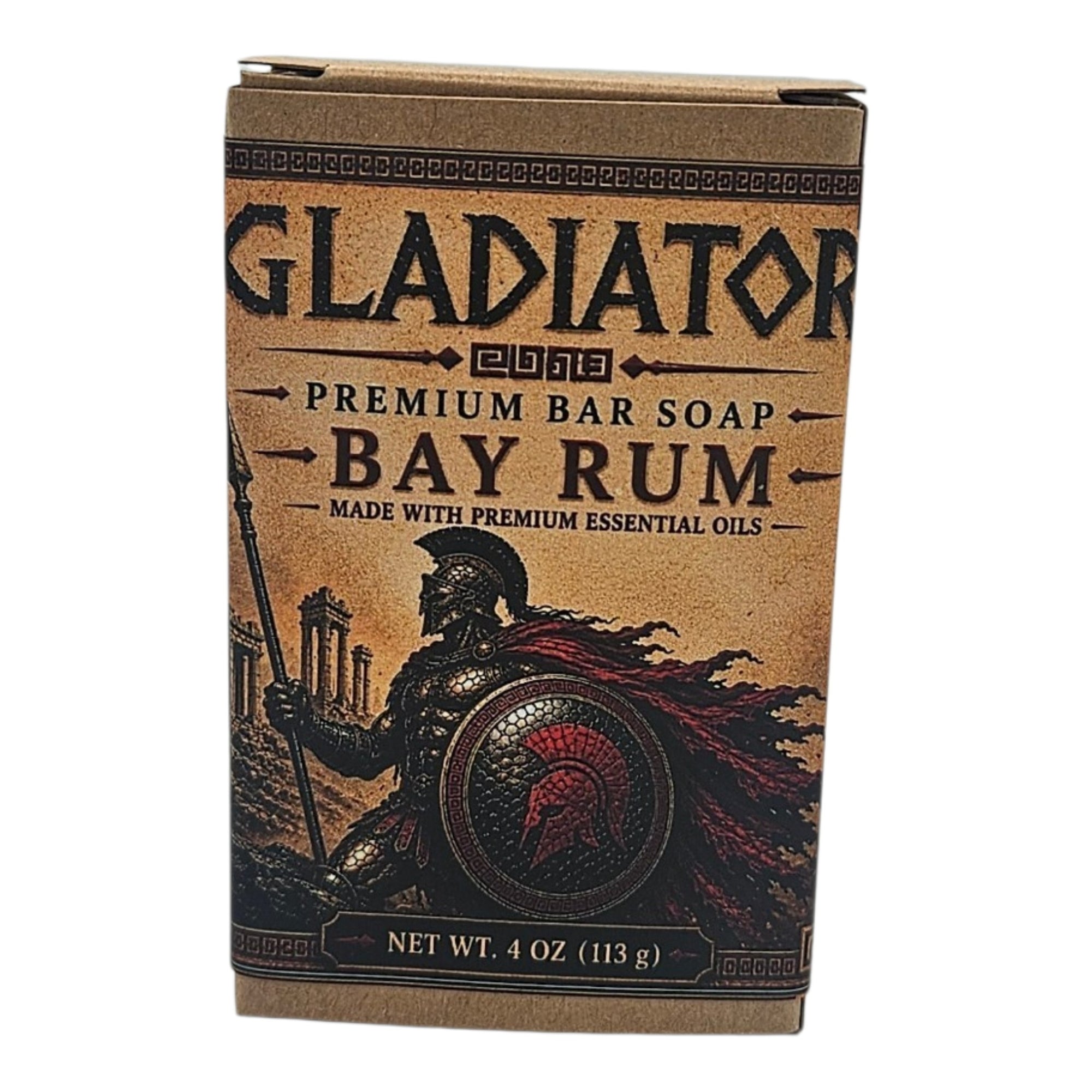 Bay Rum Bar Soap Cold Process | Gladiator Bar Soap Amish Country Soap Company, 4oz