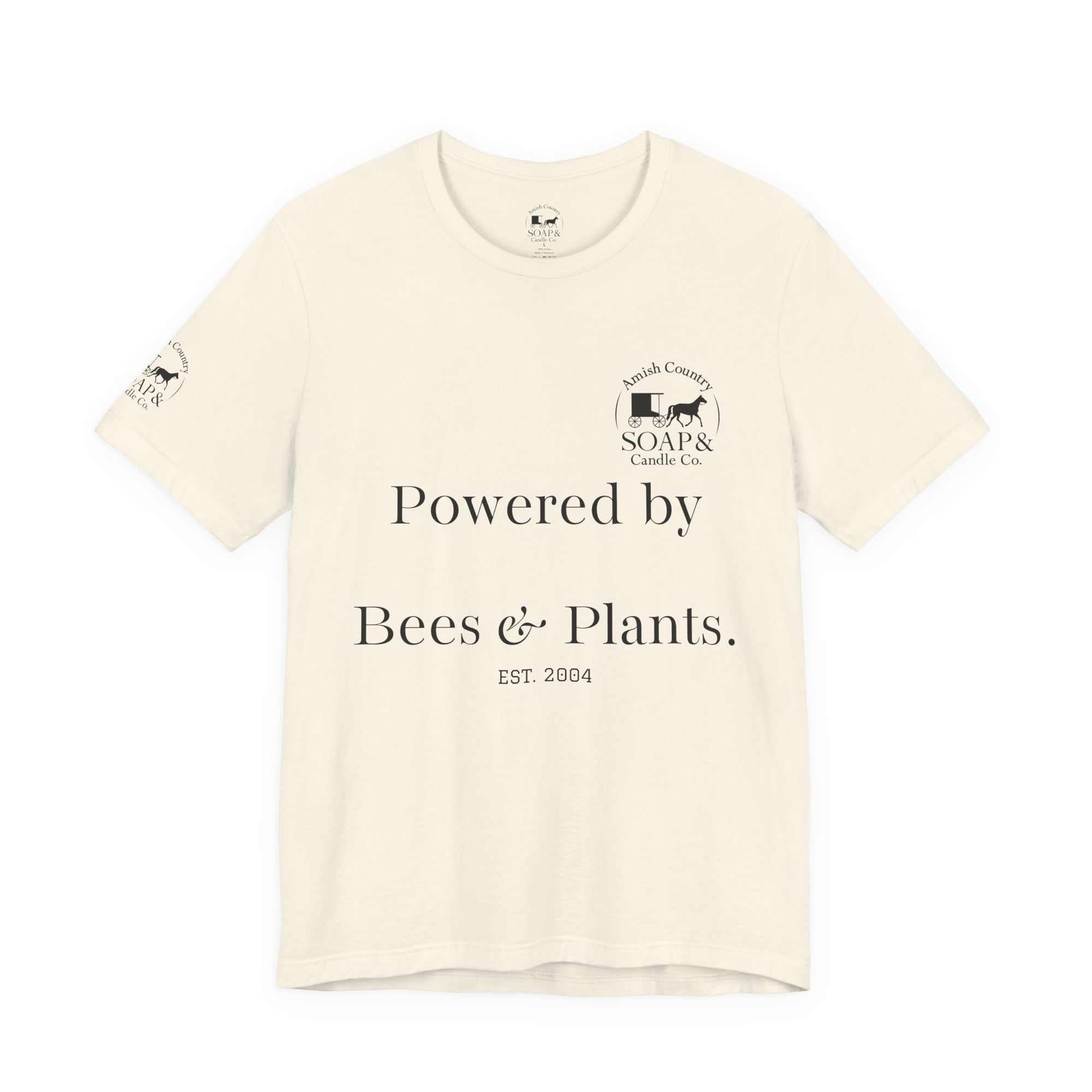 Powered by Bees &amp; Plants T-Shirt — “Made the Old Way on Purpose”