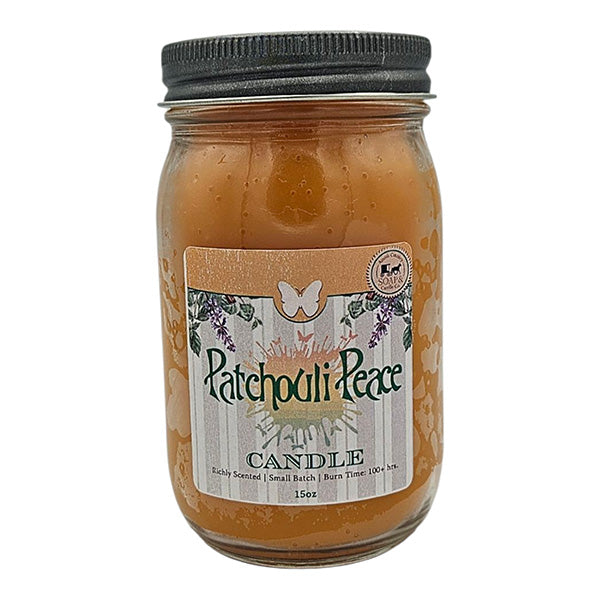 Patchouli 15oz Jar Candle 120 Hour Burn Time