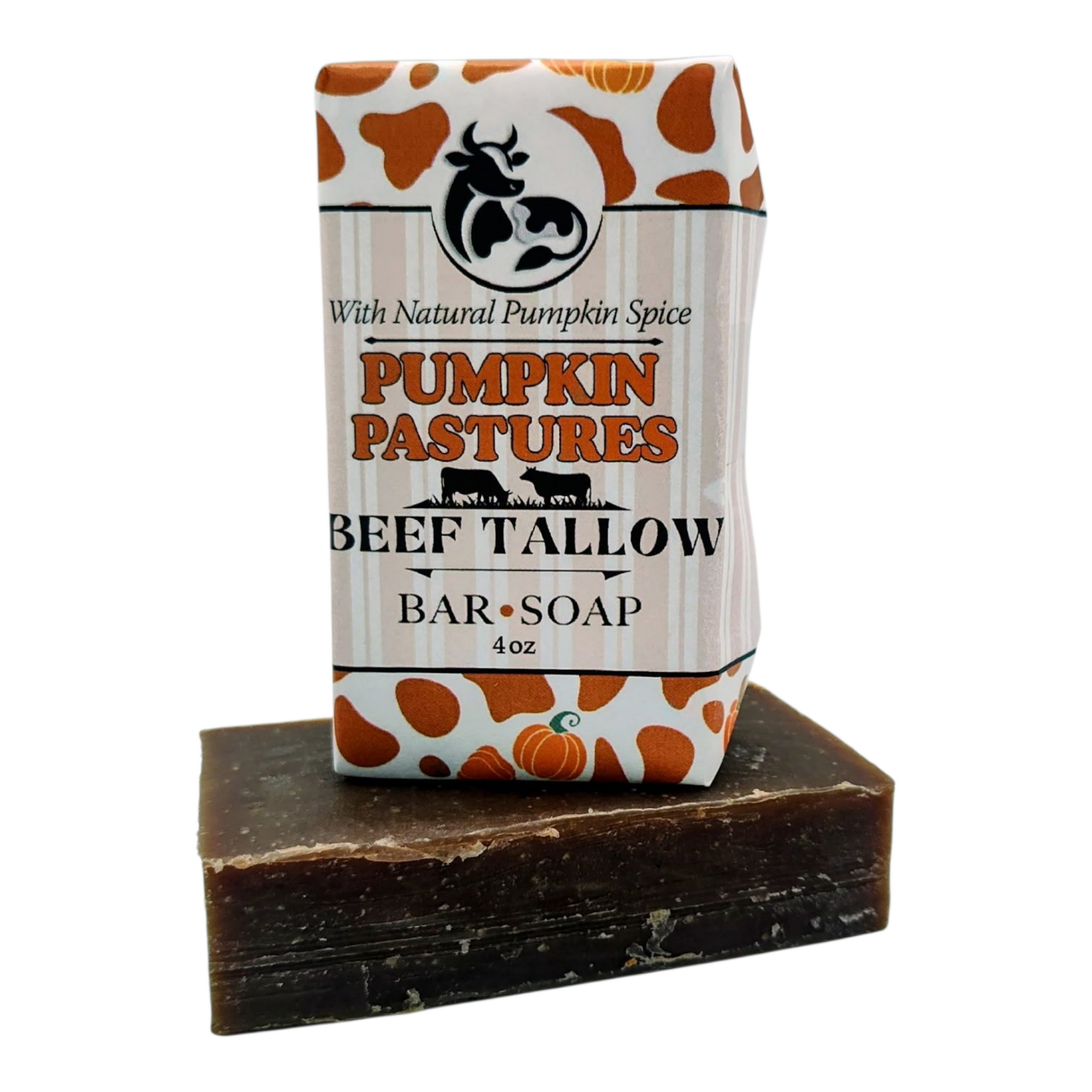 Purple Pastures beef tallow soap – handmade pumpkin scented grass fed bar soap