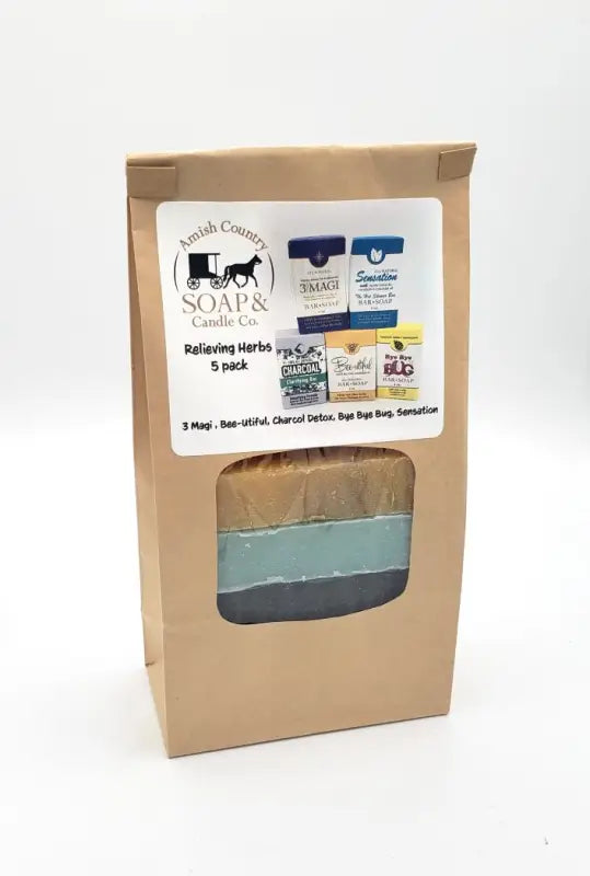 Relieving Herbs Soap 5 Pack Medicinal Soap Bars
