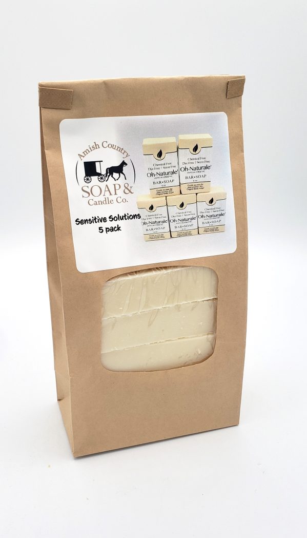 Sensitive Solutions Unscented | 5 pack Soap Bars image 0