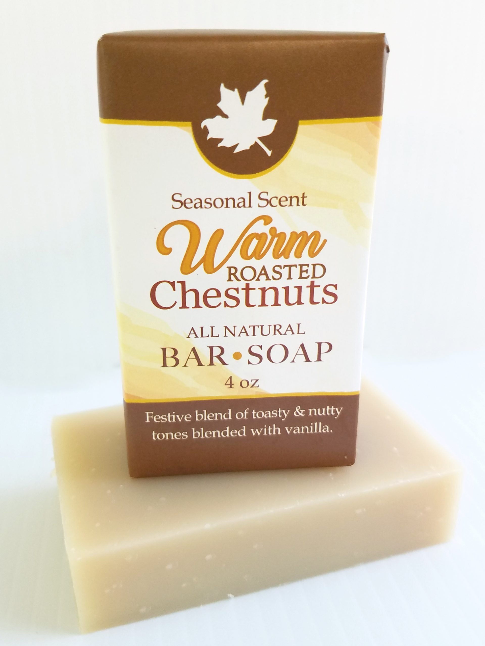 Warm Roasted Chestnuts | Seasonal Bar Soap 4oz image 1
