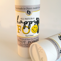 All Natural, Handmade, Happy Foot Deodorizing Powder by Amish Counrty Essentials